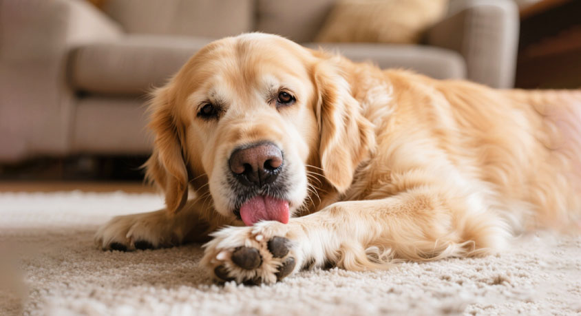 When your dog licks his paws raw &ndash; don't call it a bad habit.
