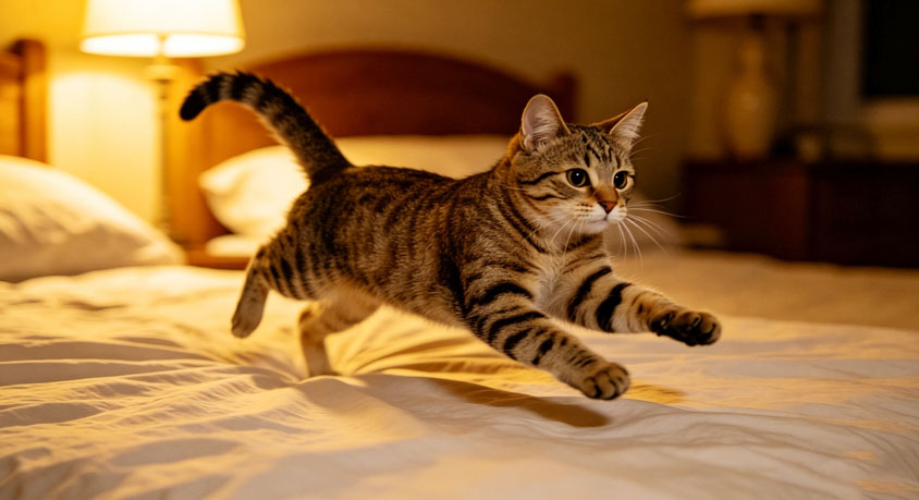 The 2 AM sprint across your sleeping body is not zoomies.