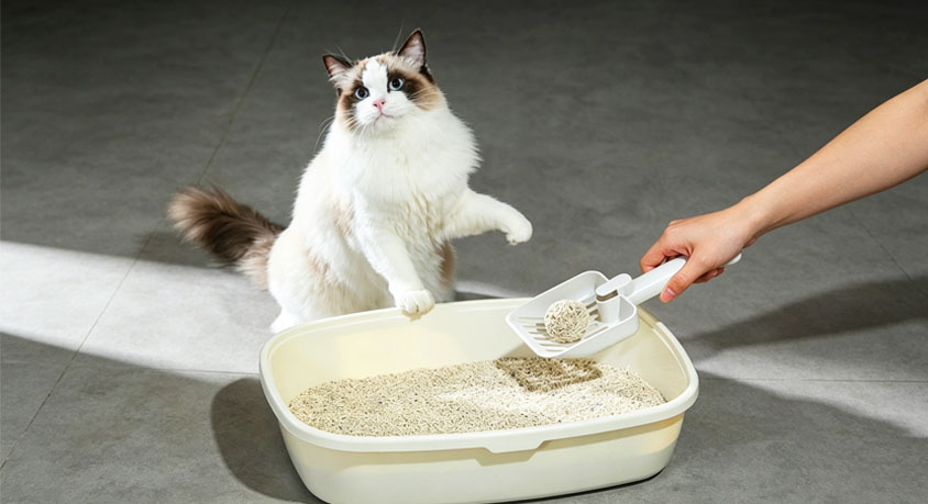 You change the litter once a week. Your cat smells a landfill on day three.