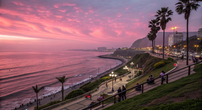 Stunning Views at the Malec&oacute;n de Miraflores, Lima