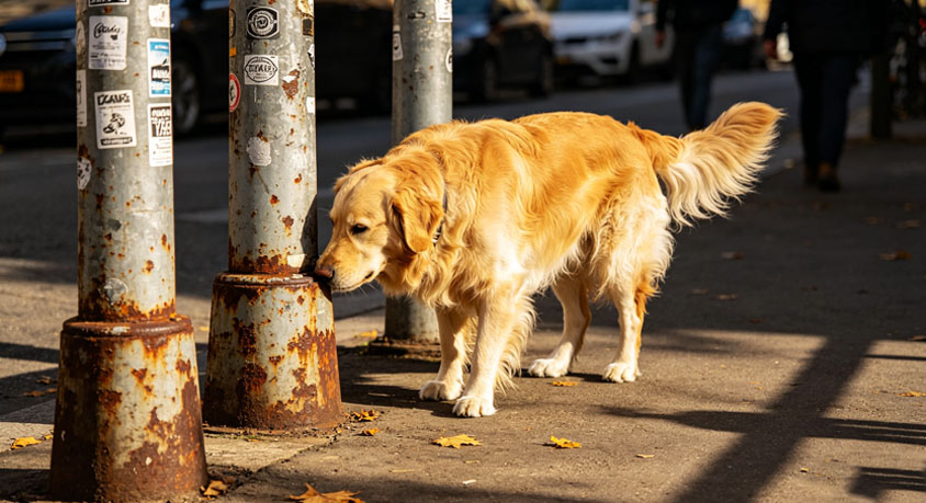 The dog who stops to sniff every lamppost: not stubborn, just overwhelmed
