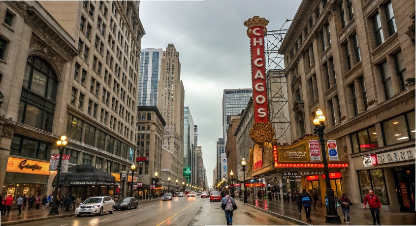 A Day on Michigan Avenue in Chicago
