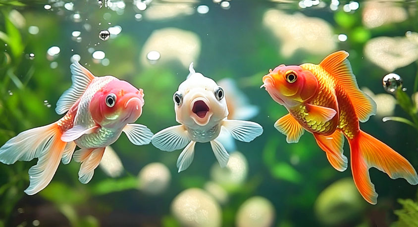 The goldfish gasping at the surface: a hungry mouth or a burning gill?