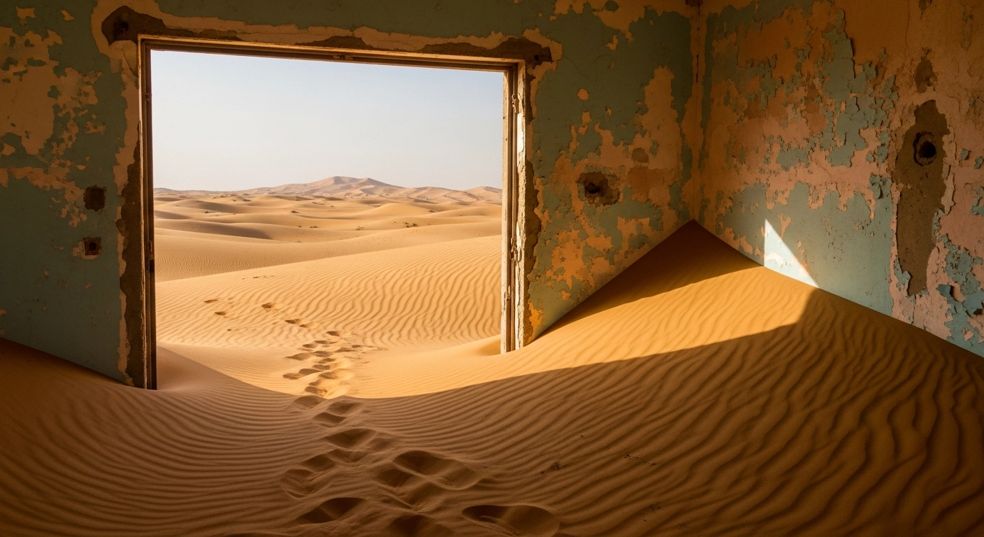 Watch the desert eat these 2 million dollar Dubai mansions for breakfast