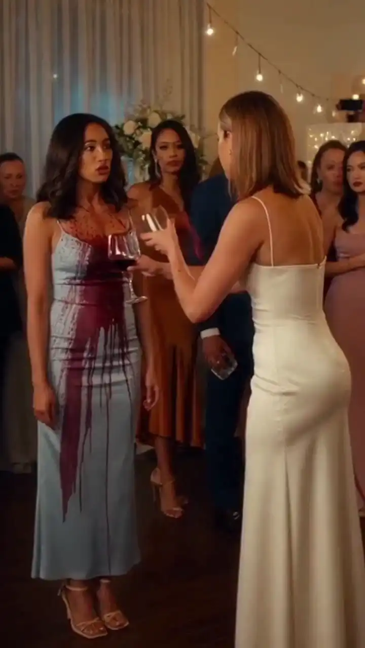SHE POURED RED WINE DOWN MY DRESS AND TOLD THE ROOM I WAS THE KIND OF WOMAN WHO COULDN’T STAND TO SEE A BRIDE HAPPY