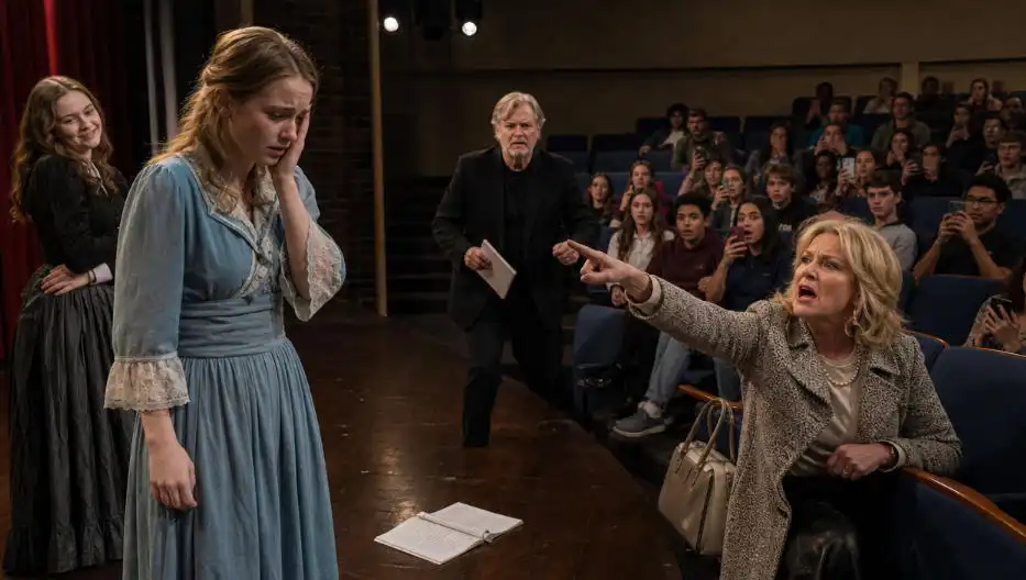 The Quiet High School Girl Was SLAPPED Onstage by a Jealous Mom, but She had NO IDEA Who Was Watching 🎭