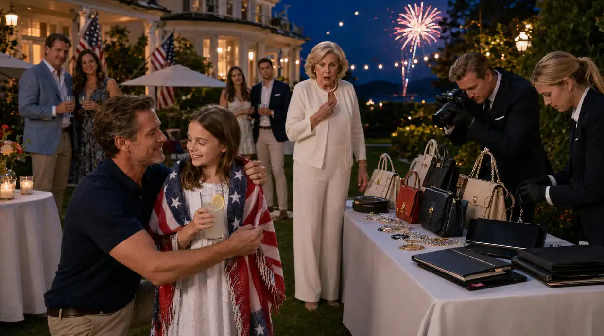 A Wealthy Step-Grandmother SLAPPED a 9-Year-Old at the Fourth of July Barbecue—She Had NO IDEA Who the Quiet Stepfather Really Was 😳