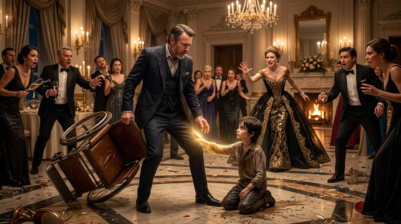 Unthinkable Moment: Ragged Boy Claims To Break Billionaire Heir's 5-Year Curse At Lavish Birthday Gala!