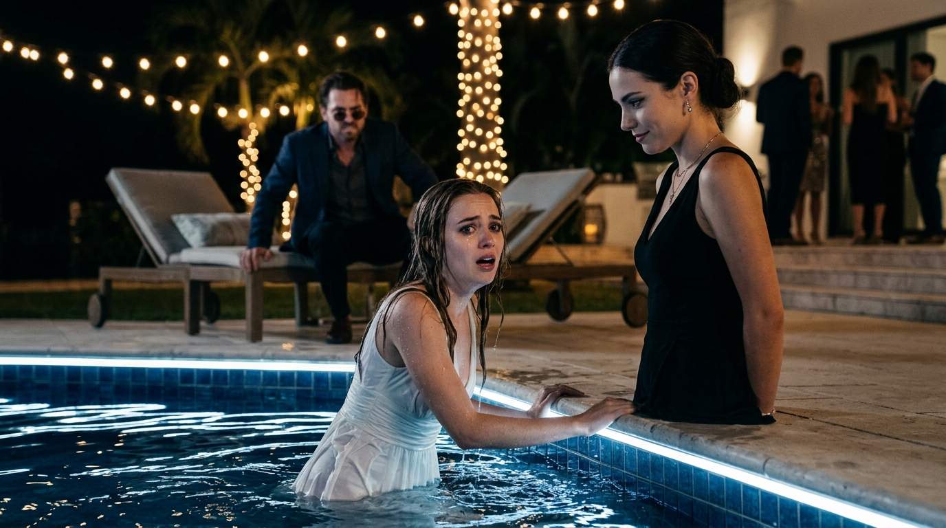 High Society Scandal Erupts: Millionaire Father's Fury After Daughter's Devastating Push at Luxury Pool Party