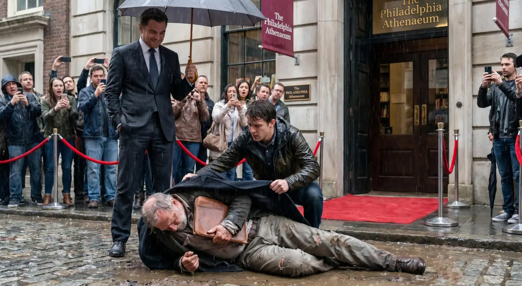 A HOMELESS-LOOKING Old Man Was Shoved Into A Mud Puddle By A Famous Author At His Own Book Signing… But The Author Had NO IDEA Who He Really Was 😳