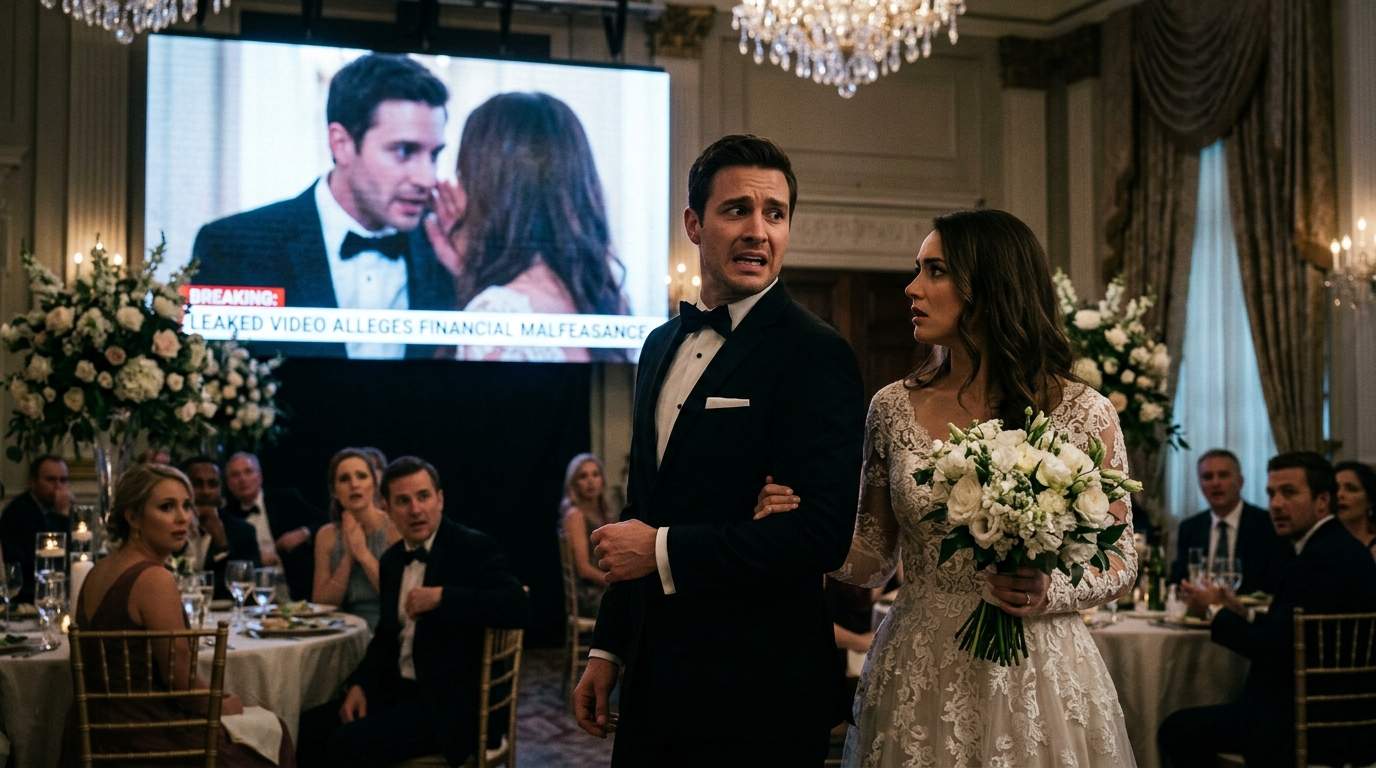 Billionaire Groom's Corporate Secrets Exposed Live at Luxury Wedding? The Socialite Bride's Nightmare!