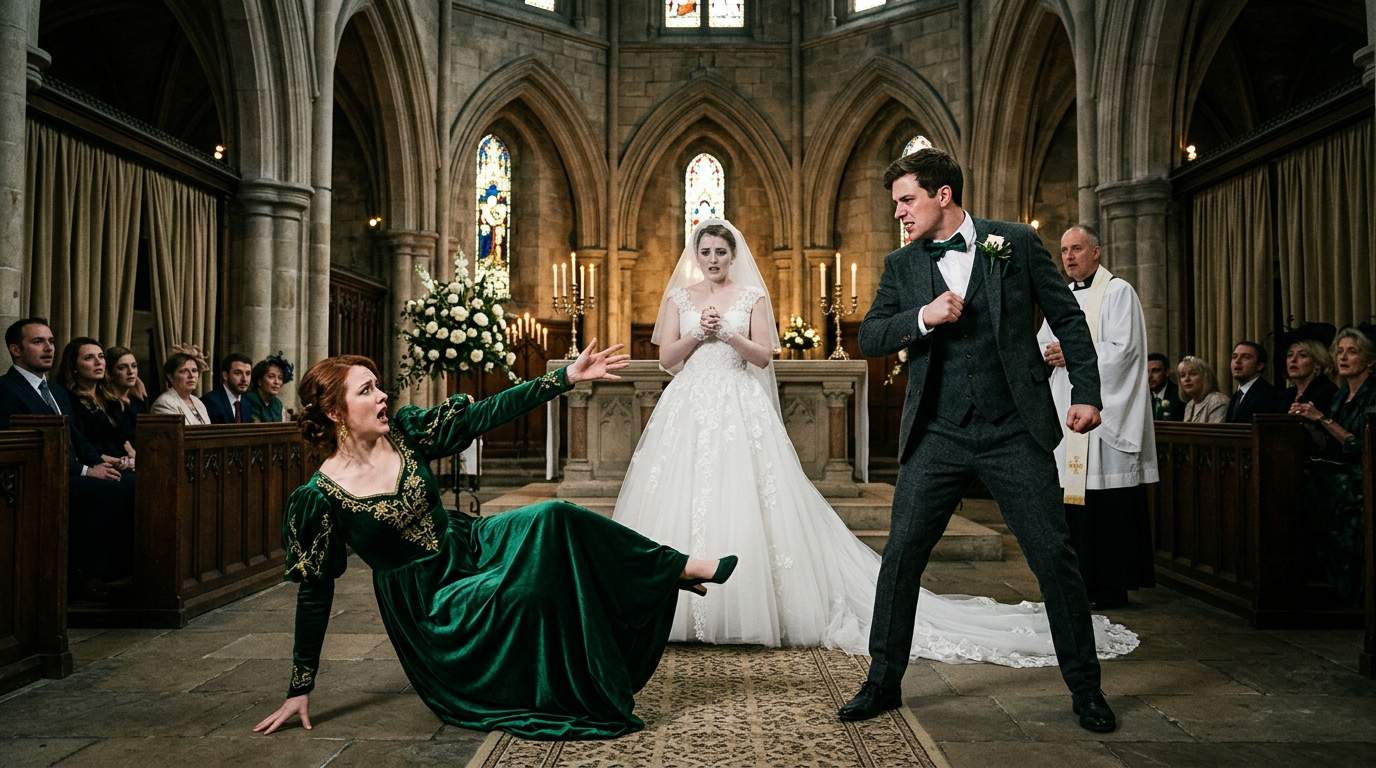 Altar Chaos: Billionaire Groom's Wedding Drama Explodes as Rival Exposes Family Secret Before Vows, Threatening Empire's Fortune.