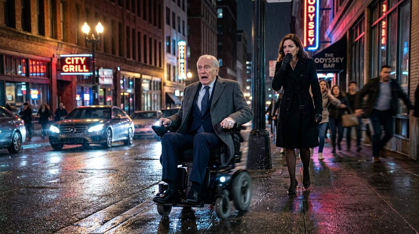 Billionaire Tech Mogul's Wheelchair Plunges into Urban Traffic: Was it a Corporate Coup or a Fatal Accident?