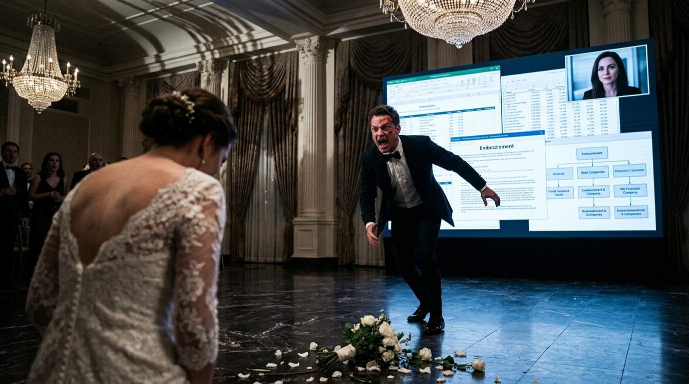 Billionaire Wedding EXPOSED: Screen Shows SHOCKING Corporate Crimes, Not Just an Affair!
