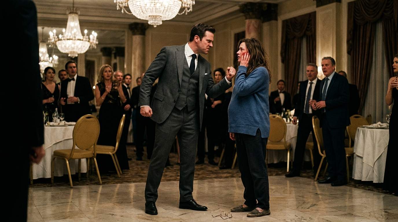 Shocking Ballroom Slap: Pregnant Wife Exposes Executive's Dark Secrets During Elite Corporate Gala