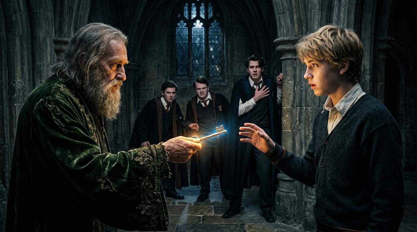 Eldoria Magic Academy Freshman Receives Forbidden Ancient Key From Shocking Cat Transformation – What Dark Power Awakens?