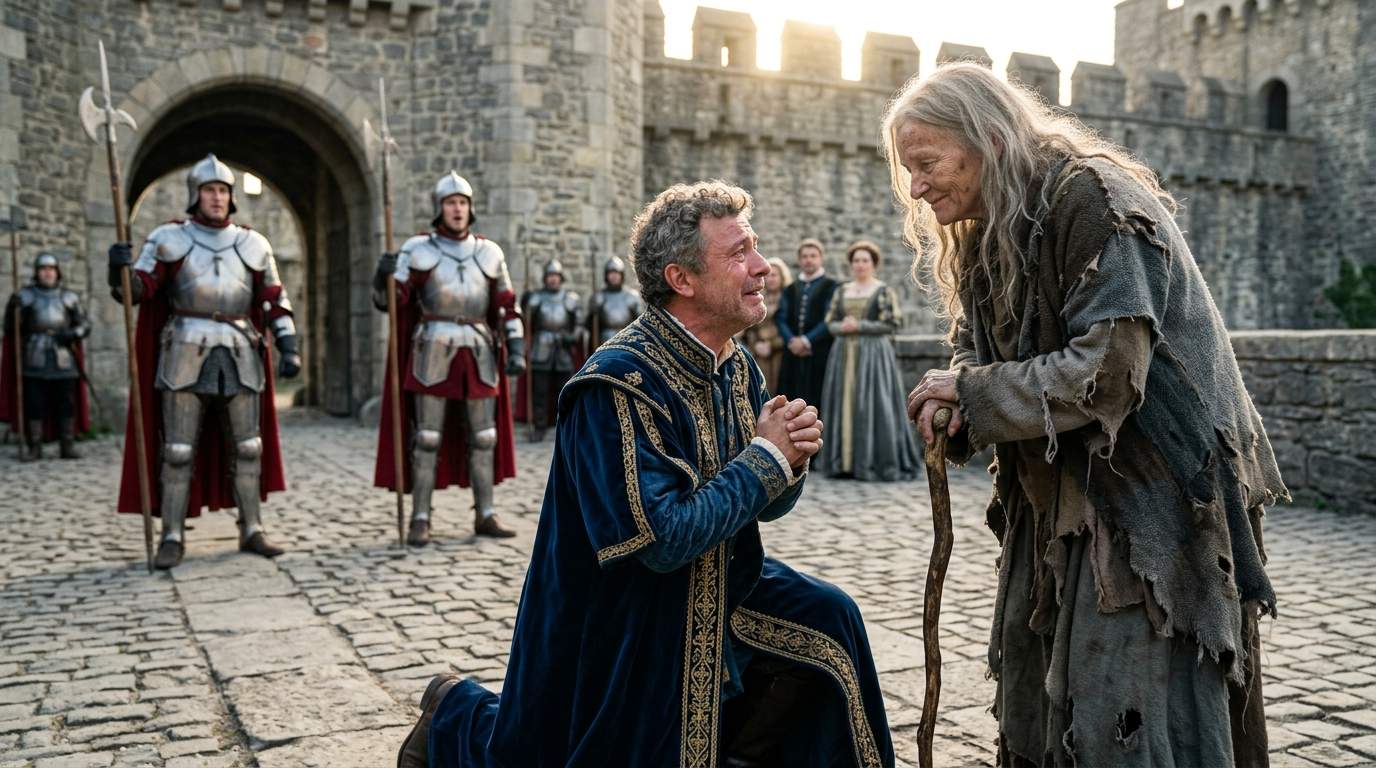 King Kneels Before Beggar: Shocking Royal Ceremony Reveals Ancient Prophecy and Kingdom's Forgotten Mystery!