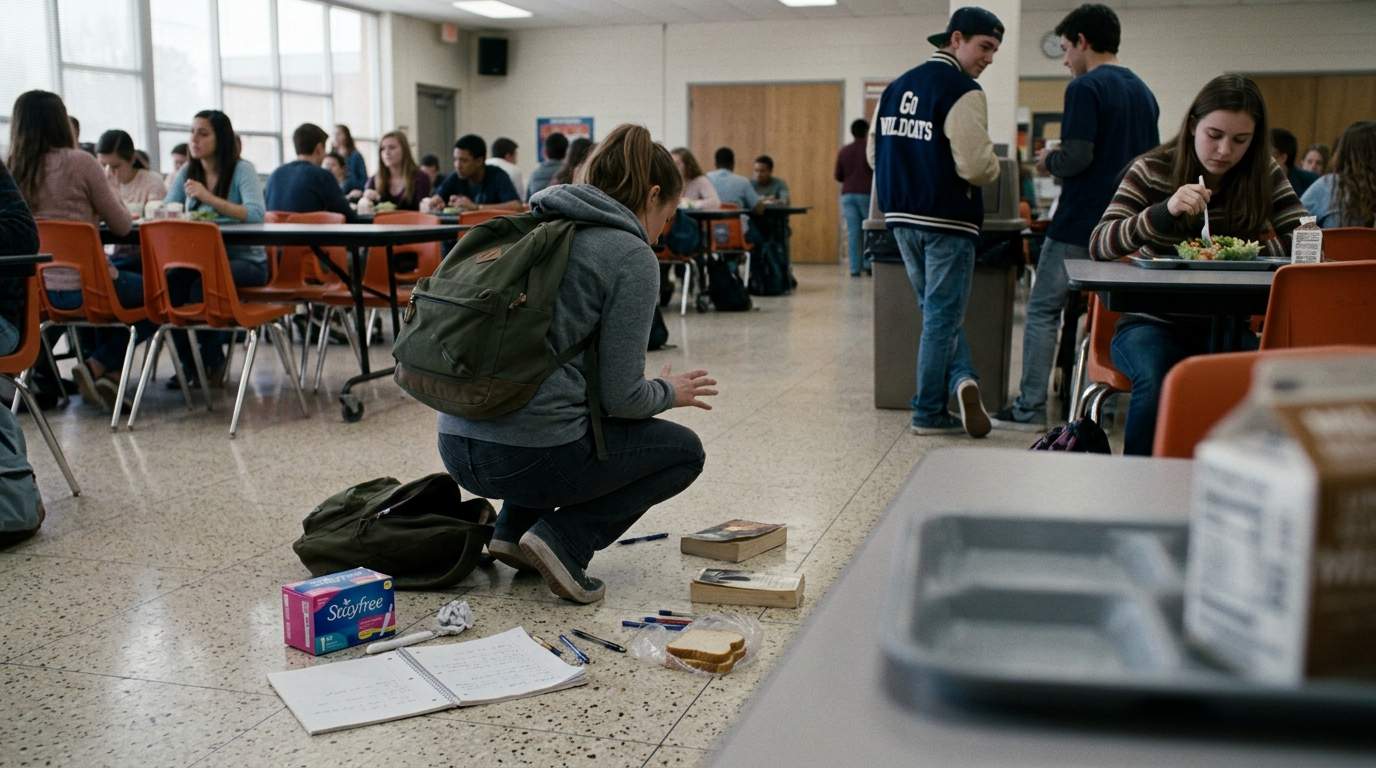 The time my whole life spilled out in the cafeteria.