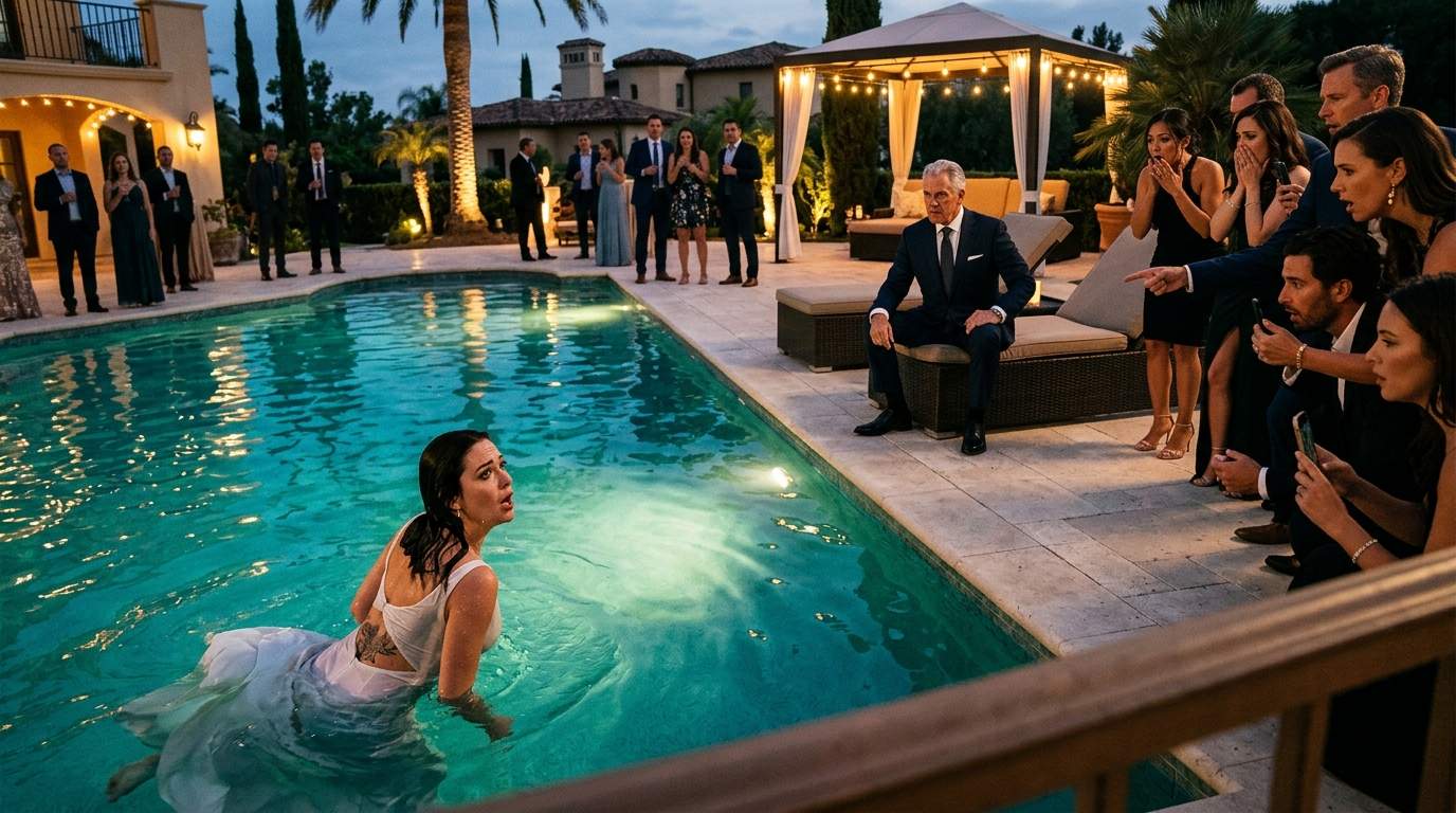 Billionaire's Luxury Pool Party Explodes into Viral Scandal: Heiress's Secret Identity Exposed!