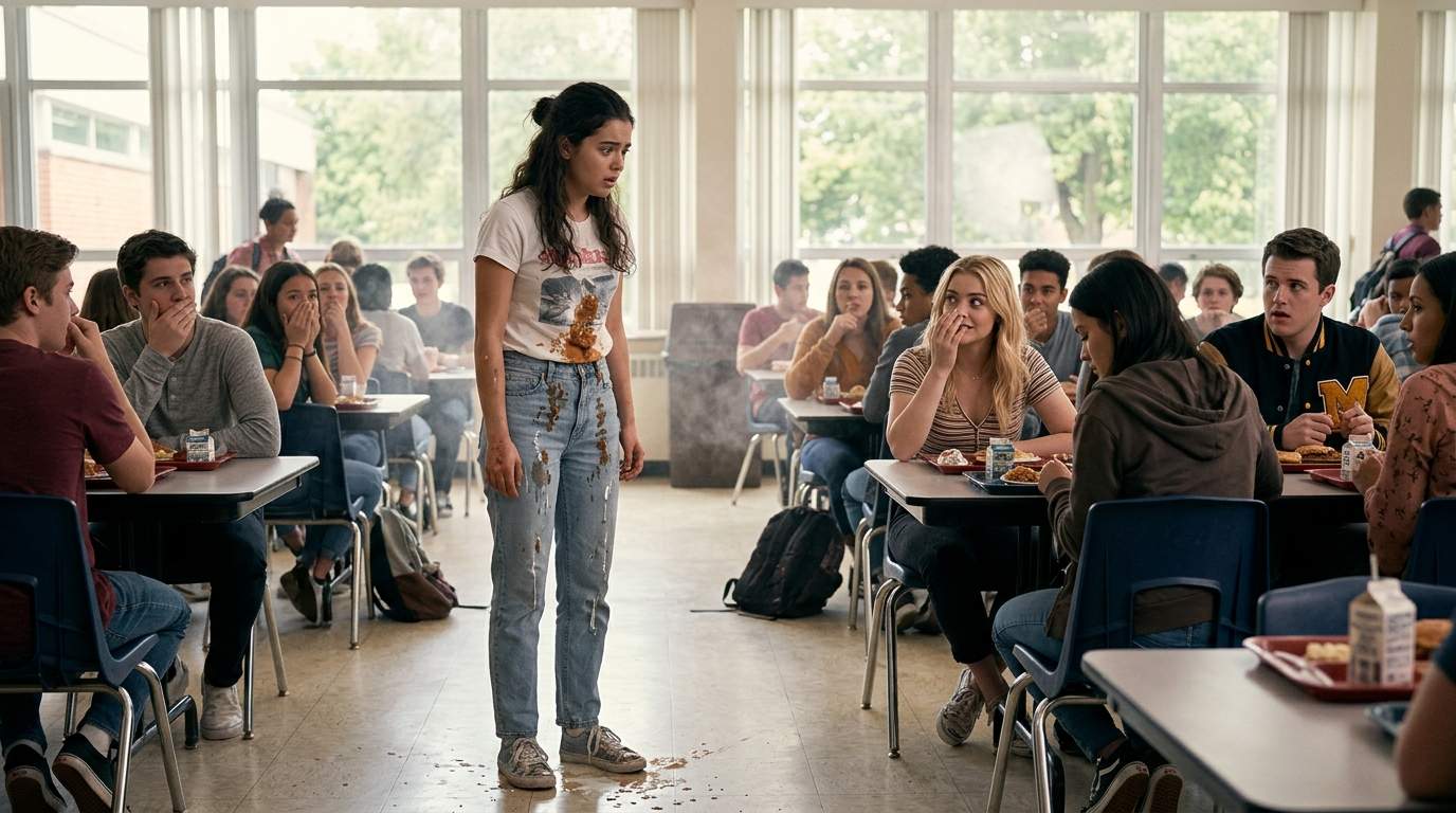 My cafeteria tray hit the floor and I knew everything changed.