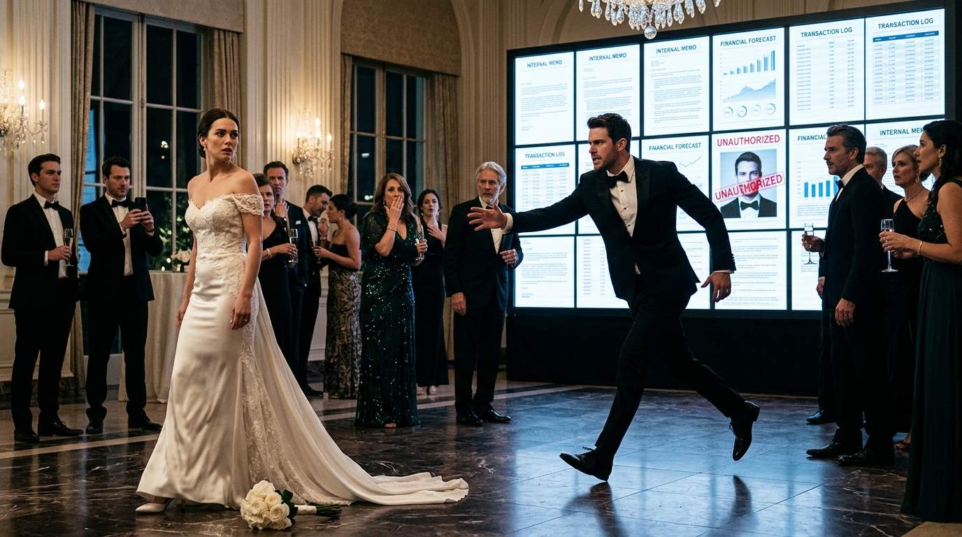 Billionaire Wedding Explodes: Old-Money Socialite Discovers Groom's Dark Corporate Scandal Live On Screen