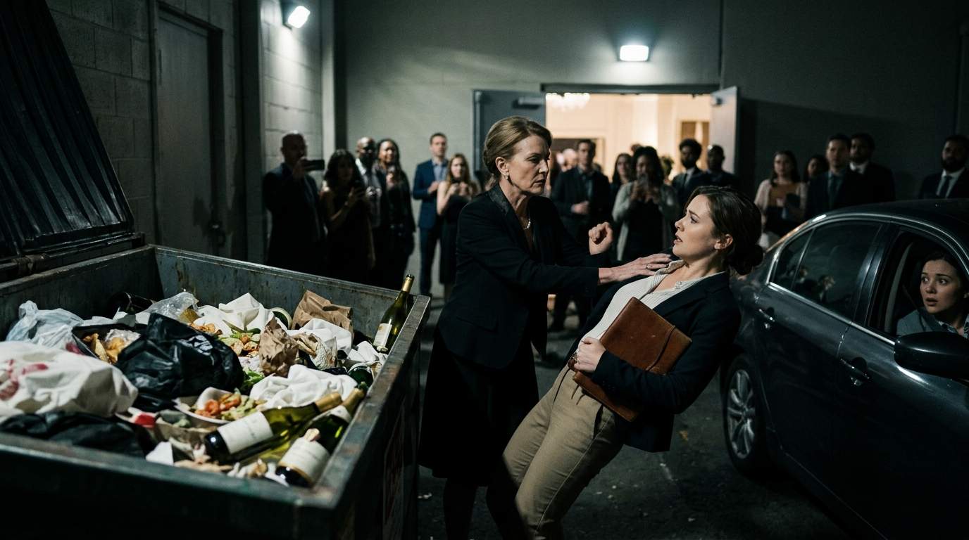 Elite Gala Disaster: Socialite Queen THROWS Young Woman Into Trash Bin Over Secret Family Scandal
