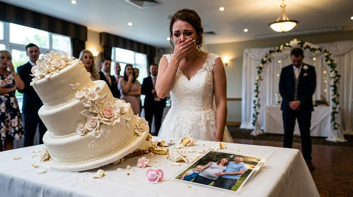 My sister’s dream wedding crashed when the cake collapsed, exposing her fiancé's shocking secret.