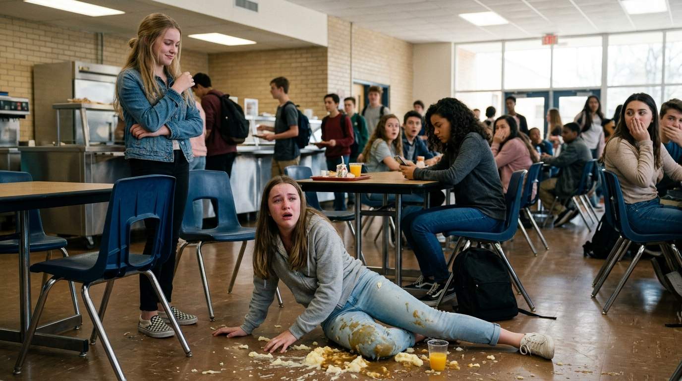 I still replay the moment Chloe pulled that chair out from under me in the cafeteria.
