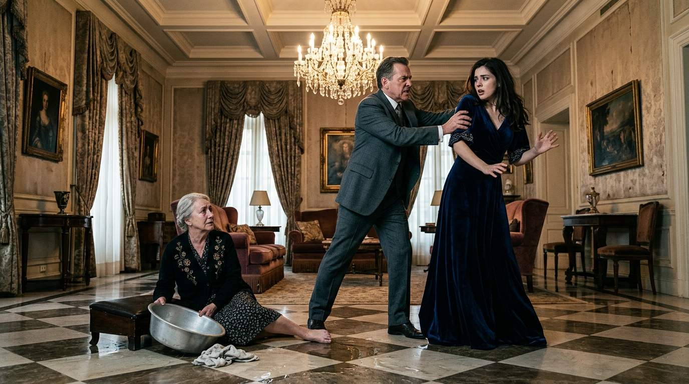 Wife Caught Forcing Mother-In-Law to Drink Foul Water in Wealthy Mansion: The Shocking Revelation Behind Her Horrific Act and Their Family's Darkest Secrets