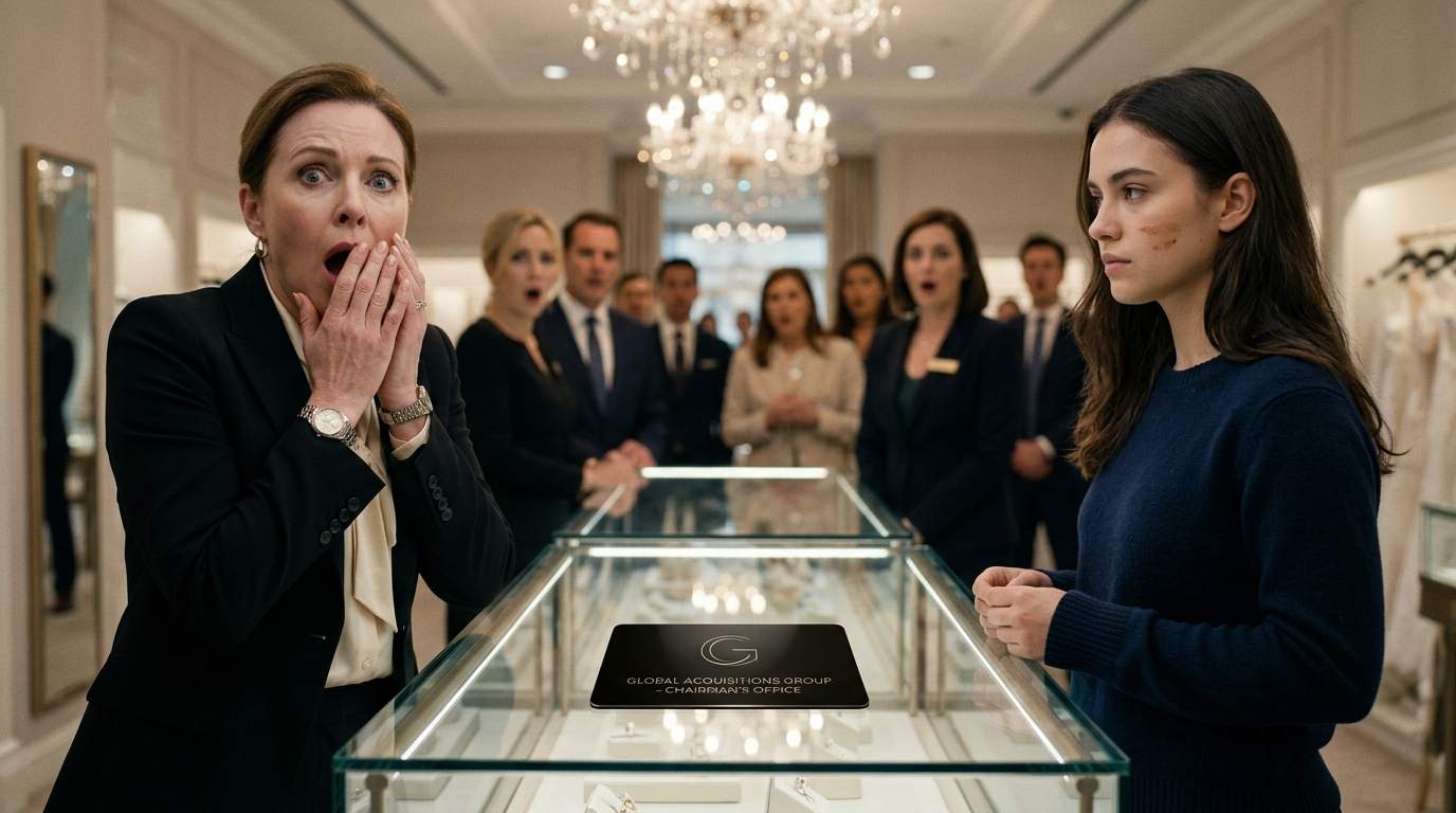 Arrogant Salesperson Splashes Coffee on 'Lowly' Woman in Luxury Bridal Boutique, Gets Instant Karma When a Mysterious Black Card Changes Everything.