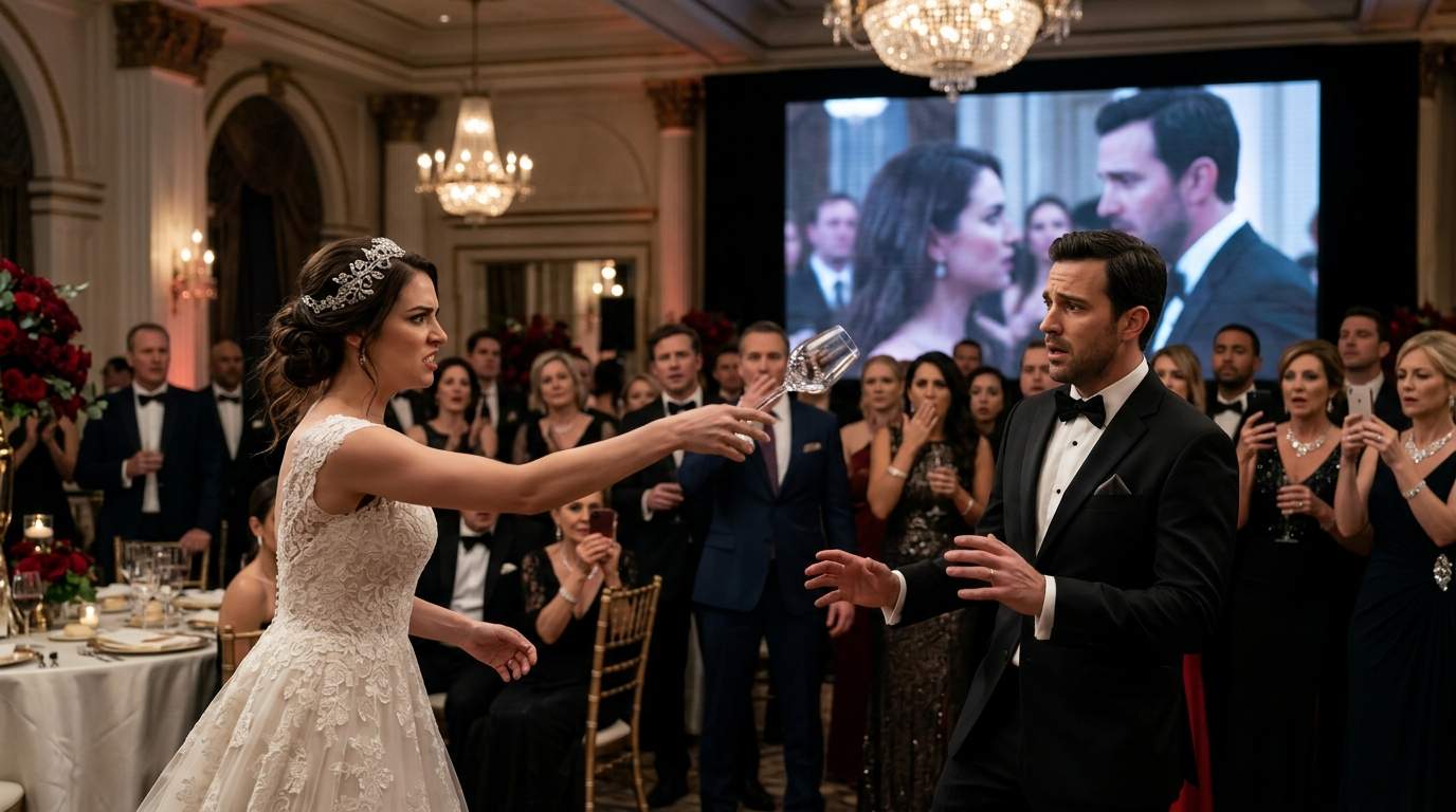 Billionaire Wedding EXPLODES: Socialite Bride's Fury After Groom's Secret Corporate Scandal Exposed On-Screen!
