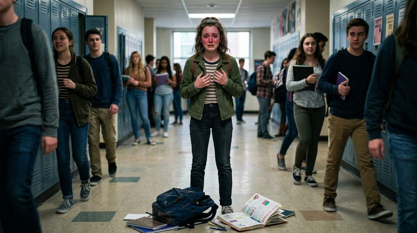 I still see my journal on that sticky hallway floor.