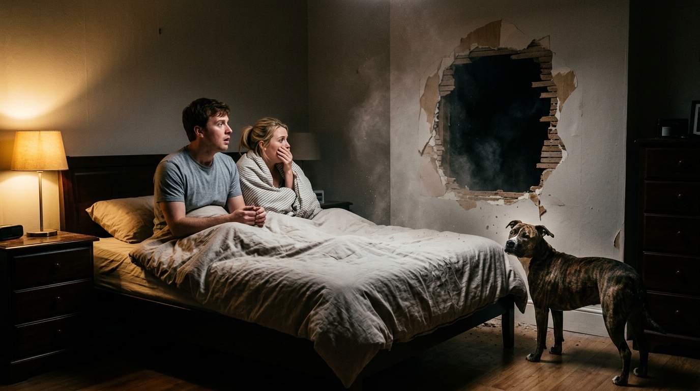 Their Loyal Dog’s Obsession With A Bedroom Wall Unlocked A Chilling Ancestral Home Paranormal Mystery.
