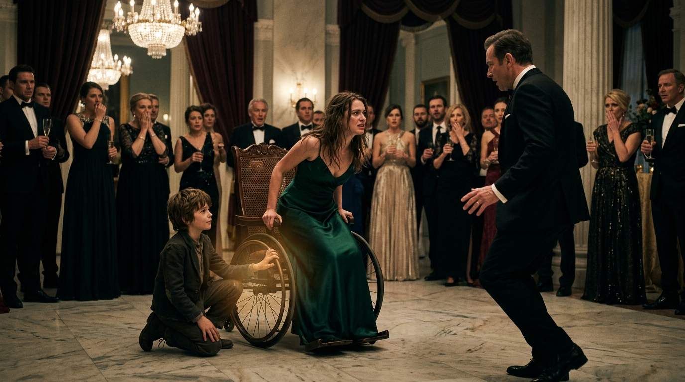 Disabled Billionaire Heir Stuns Family, Finds Miracle Cure at Charity Gala, But The Truth Shatters Everything.
