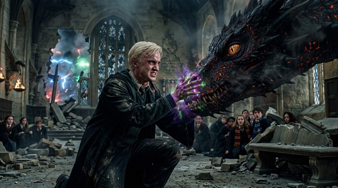 Hogwarts Dark Secret: Malfoy's Forbidden Dragon Ritual Stuns School, Sparks Ancient Magic Scandal