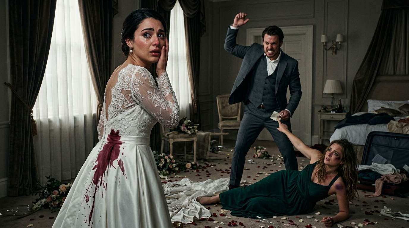 Wedding Day Shocker: Billionaire Bride Catches Fiancé & Best Friend in Secret Room, Then He BRUTALLY Strikes Her – The Truth Will Stun You!