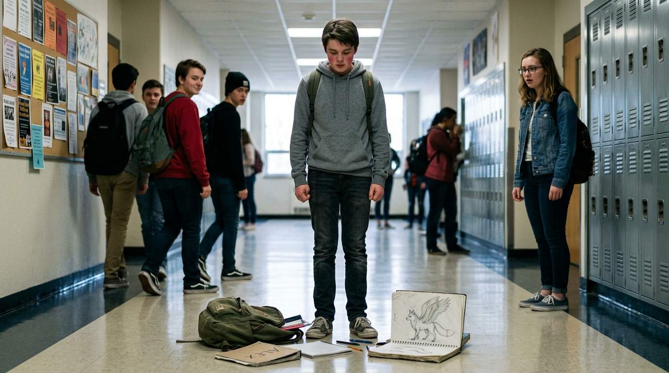 The day my sketchbook spilled across the hall.