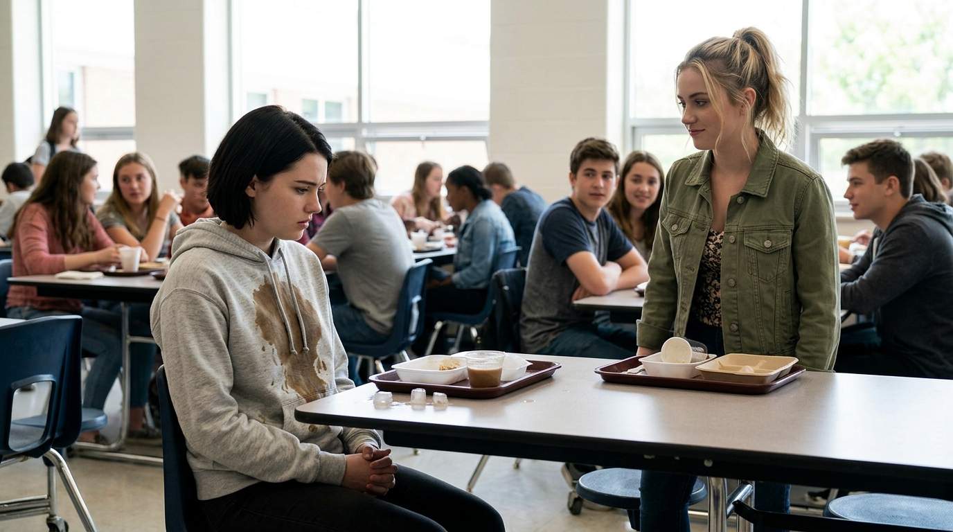 The cafeteria tray moment still makes my stomach drop.