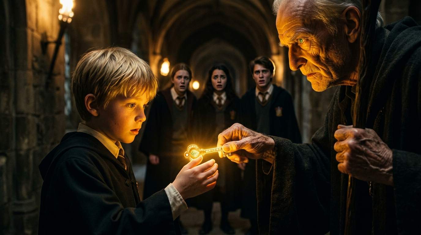 Midnight Magic Academy Freshman Receives Forbidden Key From Mysterious Guardian: Ancient Secret Unleashed!