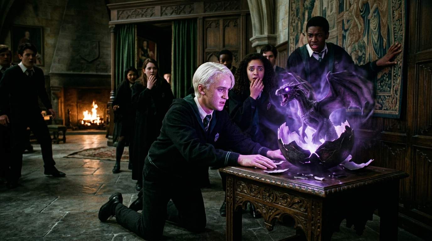 Slytherin's Forbidden Ritual: Malfoy's Secret Dragon Hatching Unearths Ancient Hogwarts Curse That Could DESTROY The Wizarding World