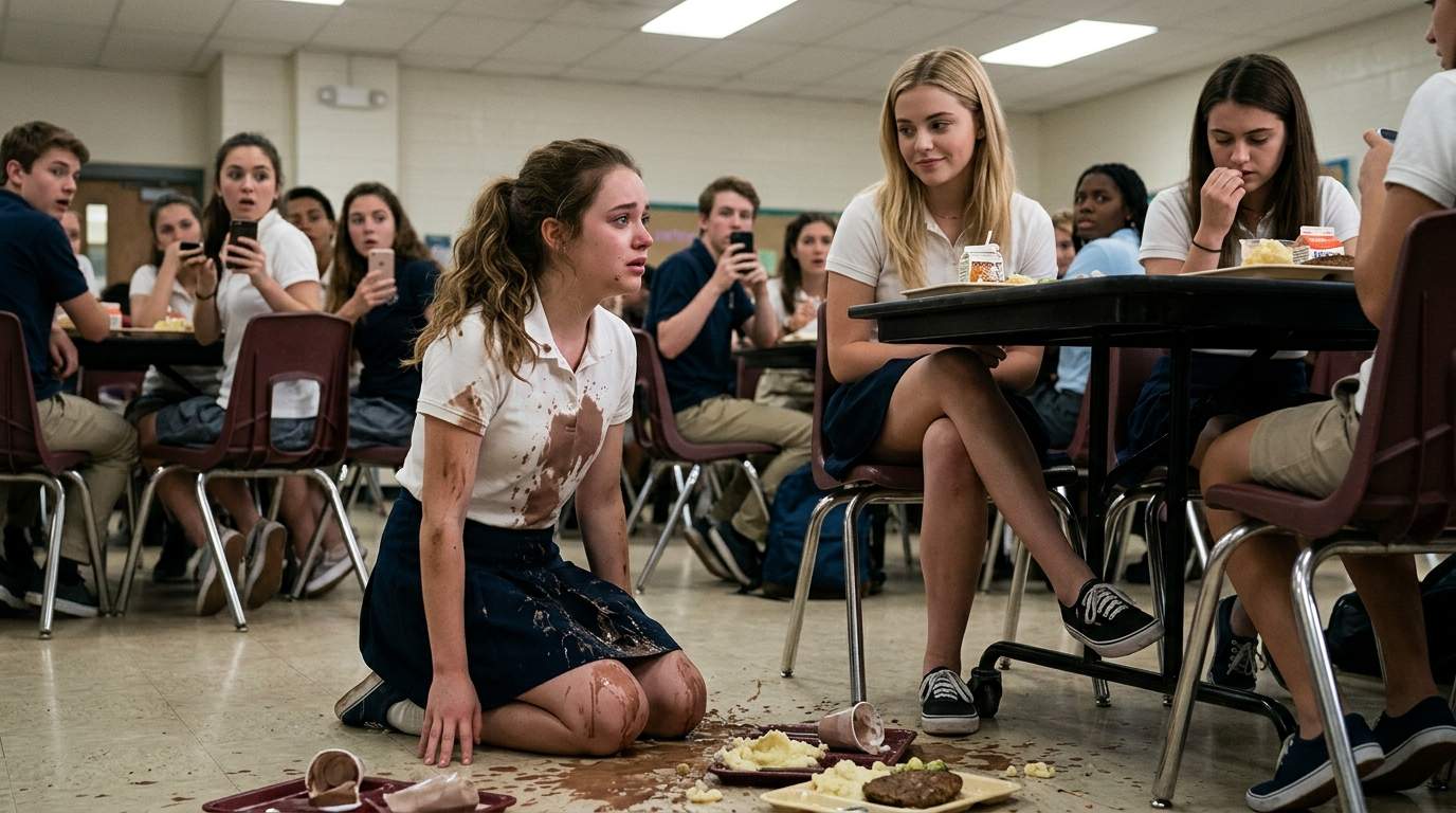 I still remember the sound of my lunch tray hitting the cafeteria floor.