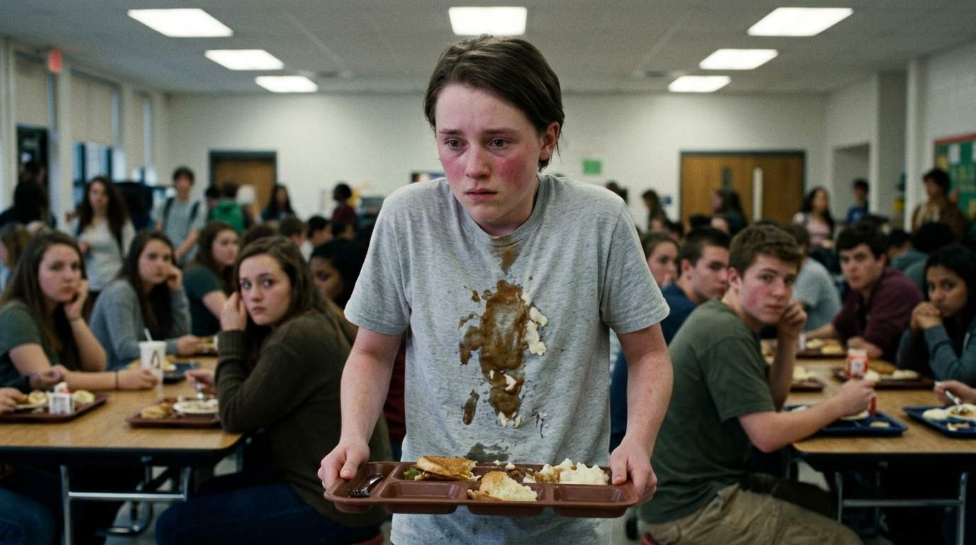 That cafeteria spill still makes me clench my teeth.