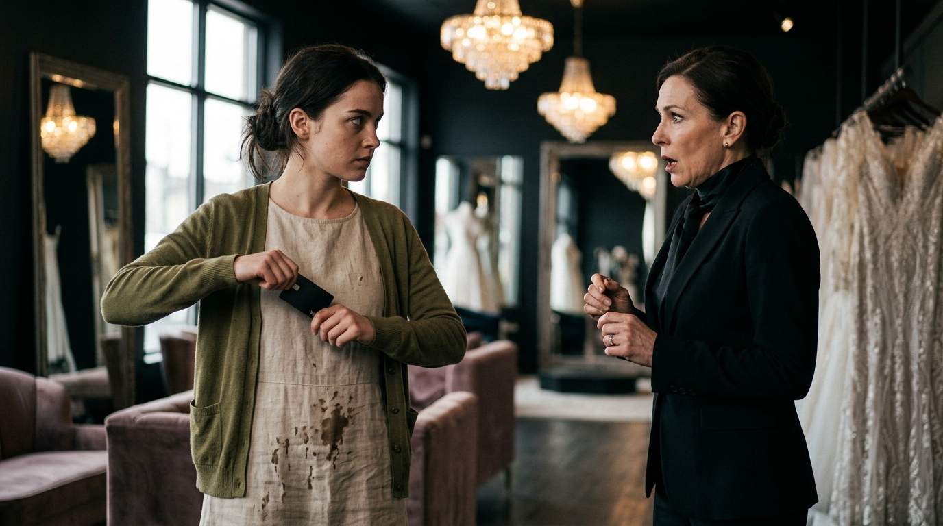 Arrogant Saleswoman HUMILIATES Quiet Girl in Luxury Bridal Boutique Over Wedding Dress, Instantly Regrets It.