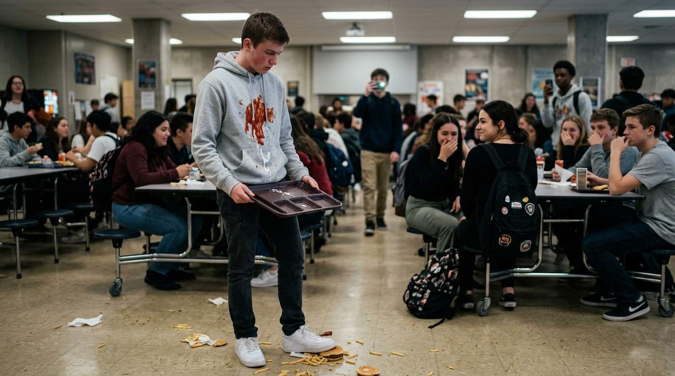 The cafeteria floor still haunts me from that lunch.
