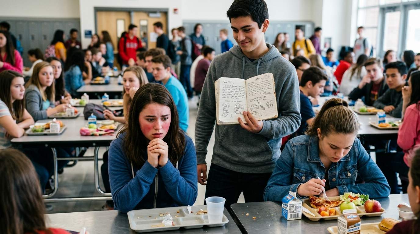 I still cringe thinking about my diary falling open in the cafeteria.