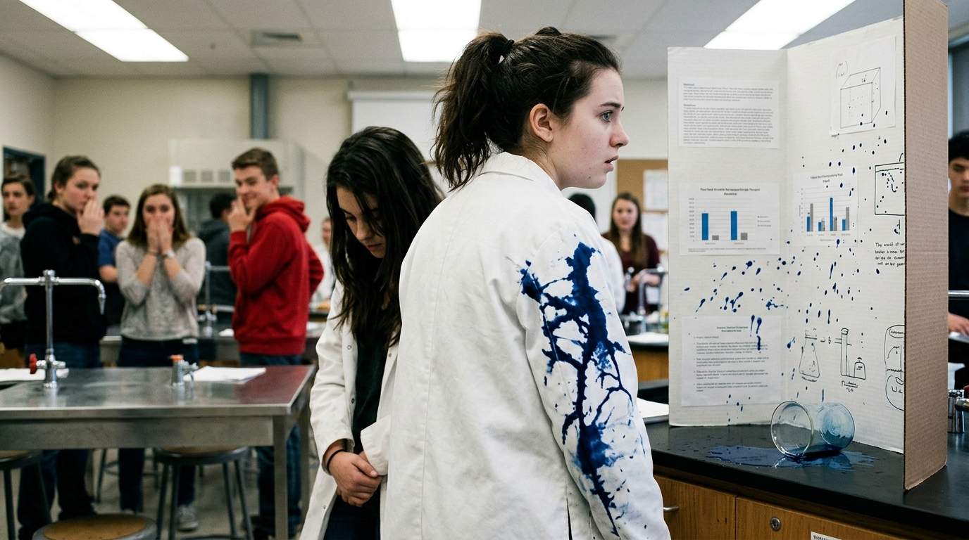 My science fair project wasn't just ruined; it was an ambush.