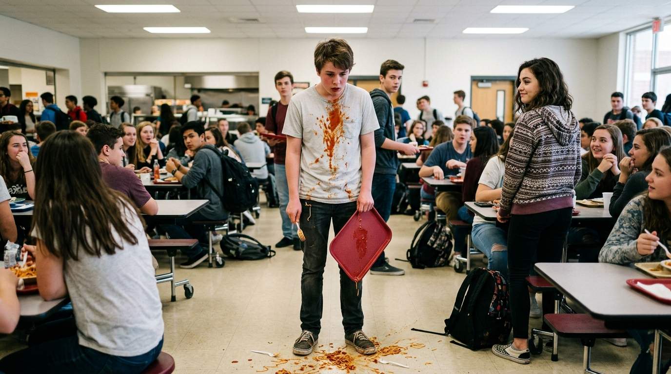 That Cafeteria Tray Burned More Than Just My Skin.