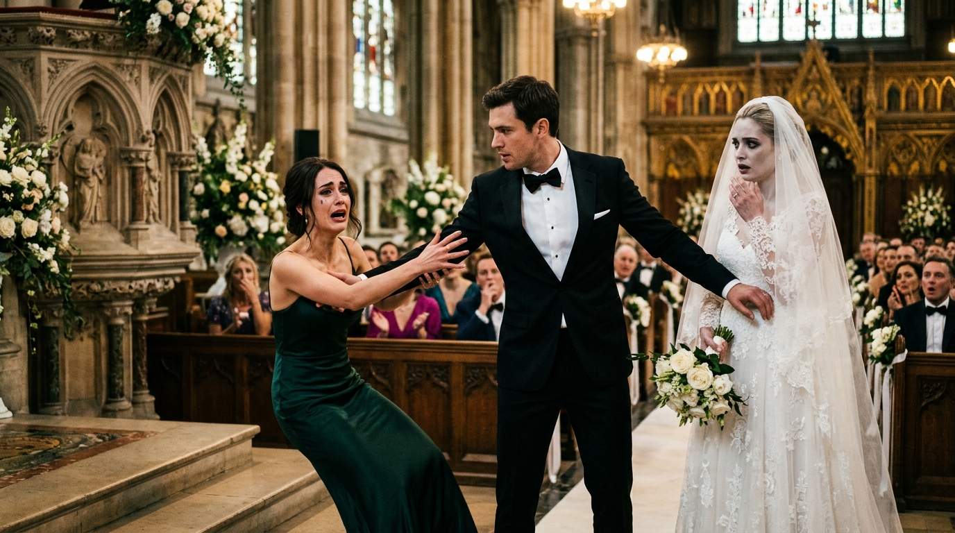 Grand Wedding Meltdown: Mystery Woman Exposes Groom’s Shocking Family Secrets Mid-Vows, Ignites High Society Scandal.