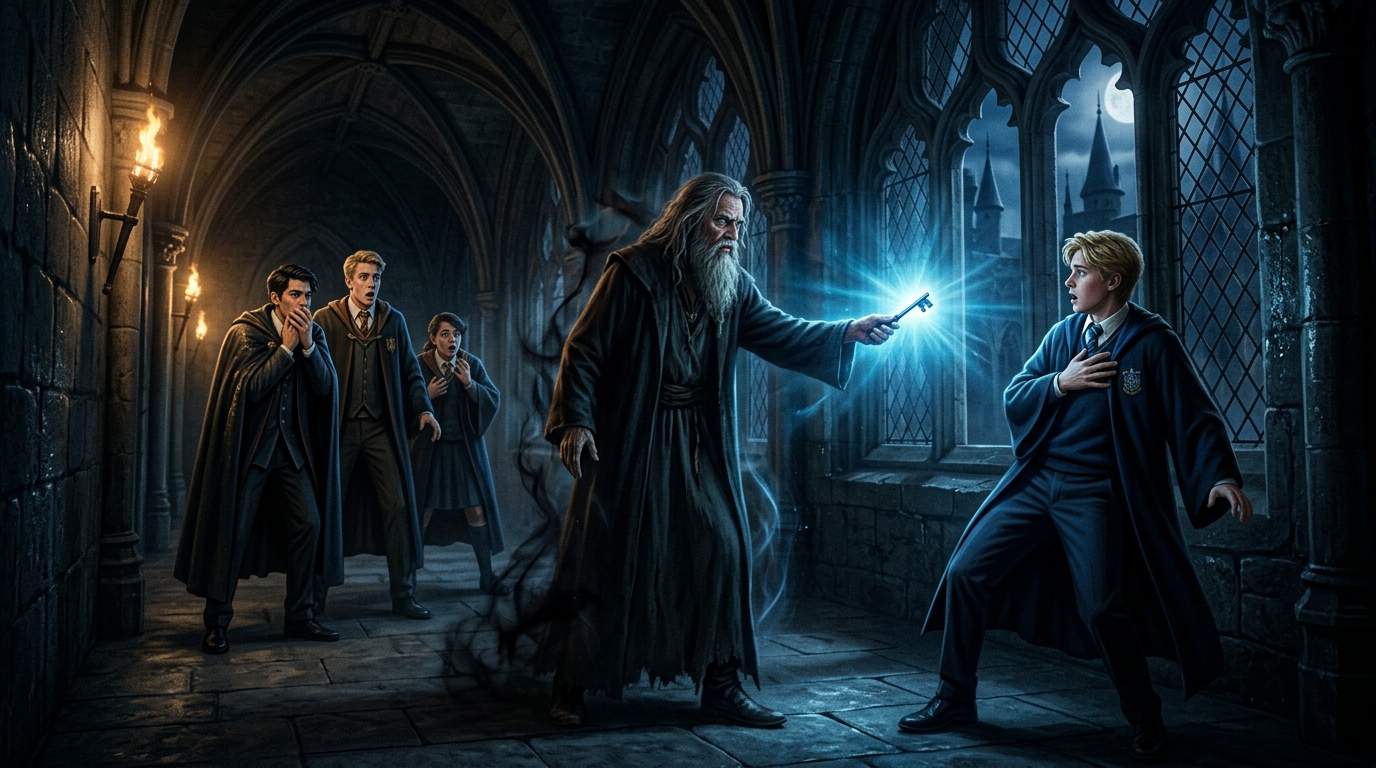 Midnight Transformation: Ordinary Cat Becomes Ancient Man, Handing Freshman a Forbidden Key at Elite Magic Academy!