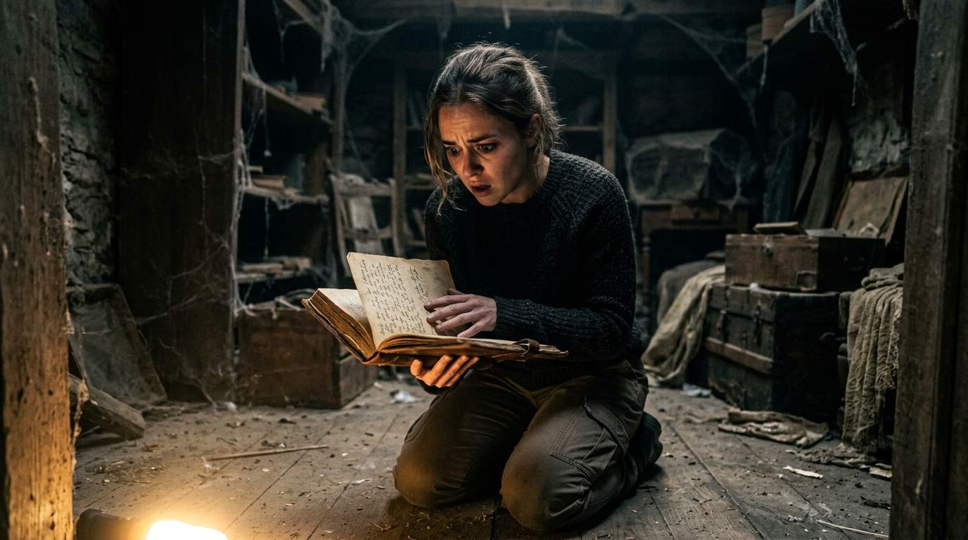 The ancient mansion's hidden room revealed my ancestor's sinister secret, shattering generations of lies.
